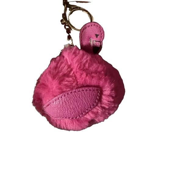 Flamingo Accessories - Flamingo Puff Ball Purse Charm